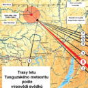 Tunguzská katastrofa - mapa