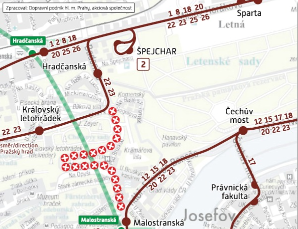 výluka tram sobota