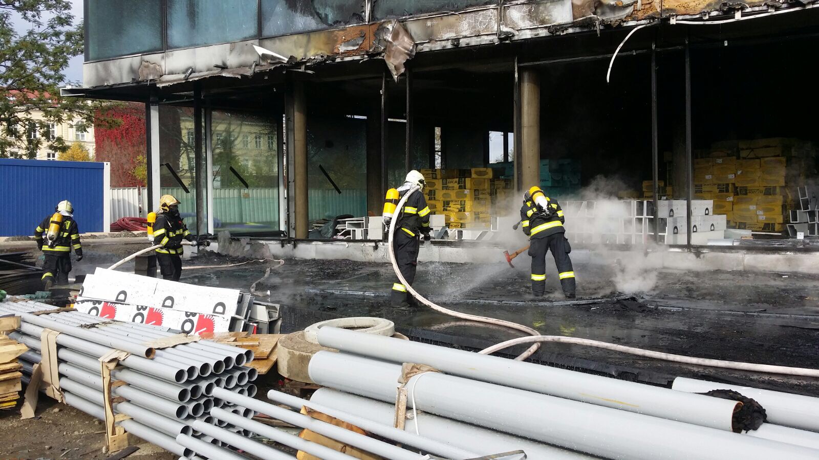 Požár v Holešovicích způsobil milionové škody