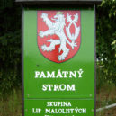 Památné stromy - Cedule, památný strom