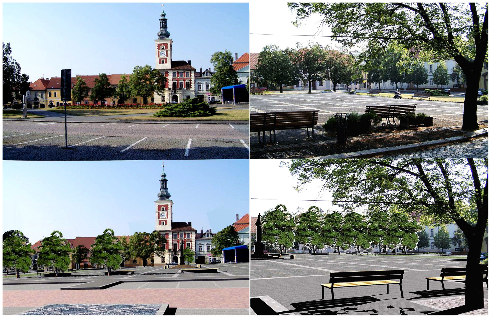 Slaný chystá kompletní revitalizaci Masarykova náměstí. Podívejte se