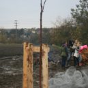 Ve Zdibech mají nové stromky. Dobrovolníci se při sázení brodili v bahně - Zdiby sazeni 4