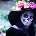 Den mrtvých v Mexiku – Día de los Muertos - Colorful Day Of The Dead Tradition Make Up Mexico
