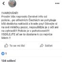 Na Facebooku se šíří zpráva o bílé dodávce, která krade psy. Policie řekla, jak je to doopravdy - Hoax1 Krade bílá dodávka psy?