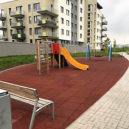 Developer Vítek chystá stavbu malého sídliště na pomezí Strašnic a Hostivaře - Vizualizace dětského hřiště na sídlišti Pragovka.  Zdroj Cenia