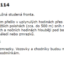 Ledovka komplikuje provoz na středočeských silnicích - výstraha