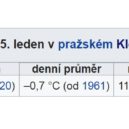 Teplotní rekordy 12. až 15. ledna - 15. leden