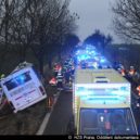 Fotografie z místa nehody u Horoměřic (12. ledna 2018) - Nehoda Horoměřice