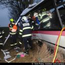 Fotografie z místa nehody u Horoměřic (12. ledna 2018) - Nehoda Horoměřice
