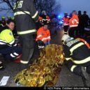 Fotografie z místa nehody u Horoměřic (12. ledna 2018) - Nehoda Horoměřice