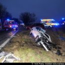Fotografie z místa nehody u Horoměřic (12. ledna 2018) - Nehoda Horoměřice