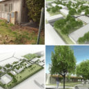 Klecany -urbanistická studie revitalizace Dolní kasárna - Klecany Dolni kasarna koláž