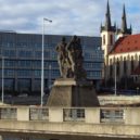 Galerie: Znáte historii Hlávkova mostu? - Praha,_Holešovice,_Socha_na_Hlávkově_mostě