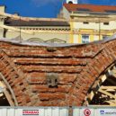 Jeřáby sundávali železniční most na Negrelliho viaduktu - Negrelliho viadukt železniční most Praha 8 Karlín