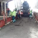 Opravy Libeňského mostu pokračují, stavaři na tom makají - Libeňský most Praha 7 Praha 8