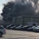 Požár bývalých mrazíren v Mochově - mochov požár