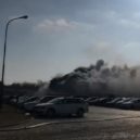 Požár bývalých mrazíren v Mochově - mochov požár