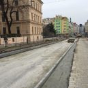 Zenklova ulice na konci března 2018 - Zenklova ulice Praha 8