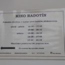 Kino Radotín – historie - Provozní doba kina Radotín – foto AC