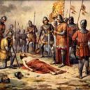 Svatá Anežka Česká - Tělo Přemysla Otakara II. po bitvě na Moravském poli roku 1278