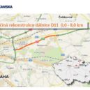 O Velikonocích začne rekonstrukce dálnice D11 u exitu Jirny - Mapka rekonstrukce D11