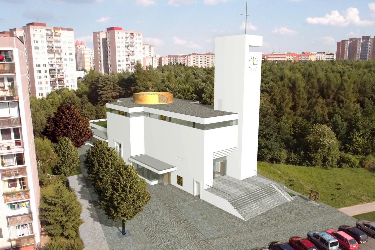 Na Barrandově vyroste moderní kostel a komunitní centrum. Současný kostelík už věřícím nestačí