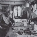 Miroslav Horníček - 1_Miroslav-Horníček-v-ateliéru-na-chalupě-v-Kytlici_foto-Památník-KČ_repro-zdarma