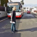 Midibus testovali v Radotíně. Vyjede? - Z testovací jízdy eBusu 2 – foto mcpraha16.cz