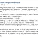 Muzeum (A) – uzavírka - uzavírka metra muzeum
