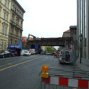 Oprava Negrelliho viaduktu – demolice mostu v Křižíkově ulici - Bourani mostu na Negrelliho viaduktu mas 1