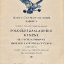 Sokol Radotín výročí - polozeni-zakladniho-kamene-1931 – foto archiv MČ Praha 16