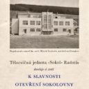 Sokol Radotín výročí - sokolovna-1 – – foto archiv MČ Praha 16