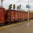 U Říčan hořel nákladní vlak - U Říčan hořel nákladní vlak (2)
