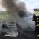 Na strakonické shořela dodávka s nábytkem - 05-005
