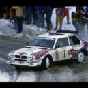 Závodní vozy rallye skupiny B - rallye vůz lancia