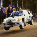 Závodní vozy rallye skupiny B - zavodni peugeot rallye