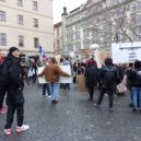 Z akce podporující stávku za klima a ze stávky - Na podporu studentů 2 – foto AC