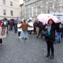 Z akce podporující stávku za klima a ze stávky - Na podporu studentů 3 – foto AC