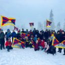 Akce k Tibetu - Výstup na Sněžku – úvodní foto – archiv Češi Tibet podporují