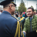 Audience u Karla I. v Brandýse - starosta města Vlastimil Picek vítá vévodu Jiřího Habsbursko-Lotrinského – foto Veronika Janečková