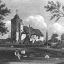 Frankenstein - 26. června 1814 Mary, u hrobu své matky, vyznala svou lásku Percymu (obraz z roku 1815) – wikipedie