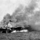 Kamikaze - Americká loď Ticonderoga – leden 1945 – Wikimedia Commons