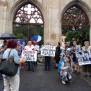 Protest před ruskou ambasádou - Demo před ruskou ambasádou – foto AC 2