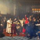 Dobytí Prahy Jiříkem z Poděbrad roku 1448 - Výjev z volby českého krále, Jiřího z Poděbrad – commons.wikimedia.