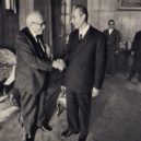 Únos Aldo Mora 1978 - Aldo Moro s socialistickým vůdcem Pietro Nenni . – wikipedia