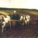 Lev Nikolajevič Tolstoj - I. Repin (1844 – 1930) – Tolstoj při orbě (1887) – archiv autora