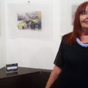 Výstava Libuše Staňkové Už ani korunu na zbrojení - Libuše Staňková na vernisáži – foto AC