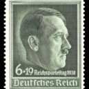 X. sjezd NSDAP, Norimberk 1938 - Německá poštivní známka vydaná u příležitosti X. sjezdu NSDAP- commons.wikimedia –
