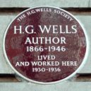 H. G. Wells - Pamětní deska společnosti Společnosti H.G. Wells v Londýně, kde Wells žil mezi lety 1930 – 1936 – wikipedia