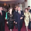 Raisa Gorbačovová - Prezident Ronald Reagan, Nancy Reagan, Gorbačov a Raisa – Washington 1987 – commons.wikimedia
